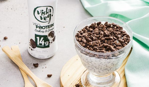 Pudim de Chia Proteico, sua opção de sobremesa no verão!