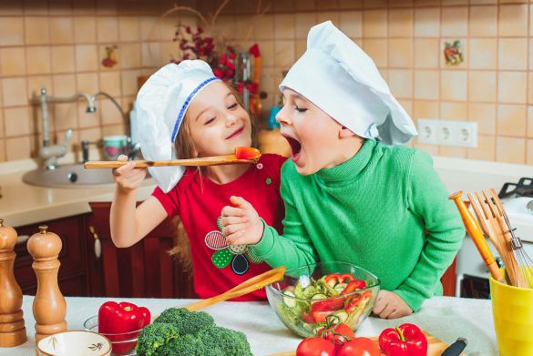 Receitas veganas para preparar em família durante as férias.