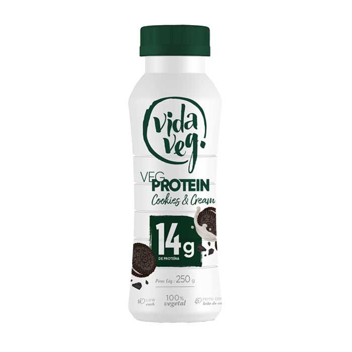 Iogurte de Cookies & Cream Proteico Vegprotein Vegano Vida Veg – 250g