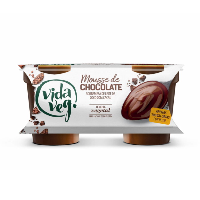 Mousse de Chocolate Vegano Vida Veg – 200g