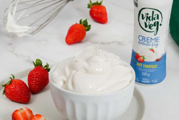 Creme de Leite Fresco Vegano que bate chantilly? Sim! E é Vida Veg.